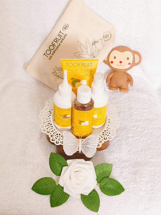Coffret anti poux  dès 3 ans ,naturel ,bio Fabrication Française + crème hydratante gratuite