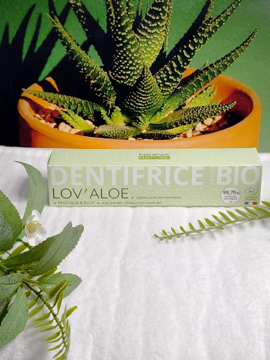 DENTIFRICE BIO LOV'ALOE- ALOE VERA & CITRON - SANS FLUOR - 75ML