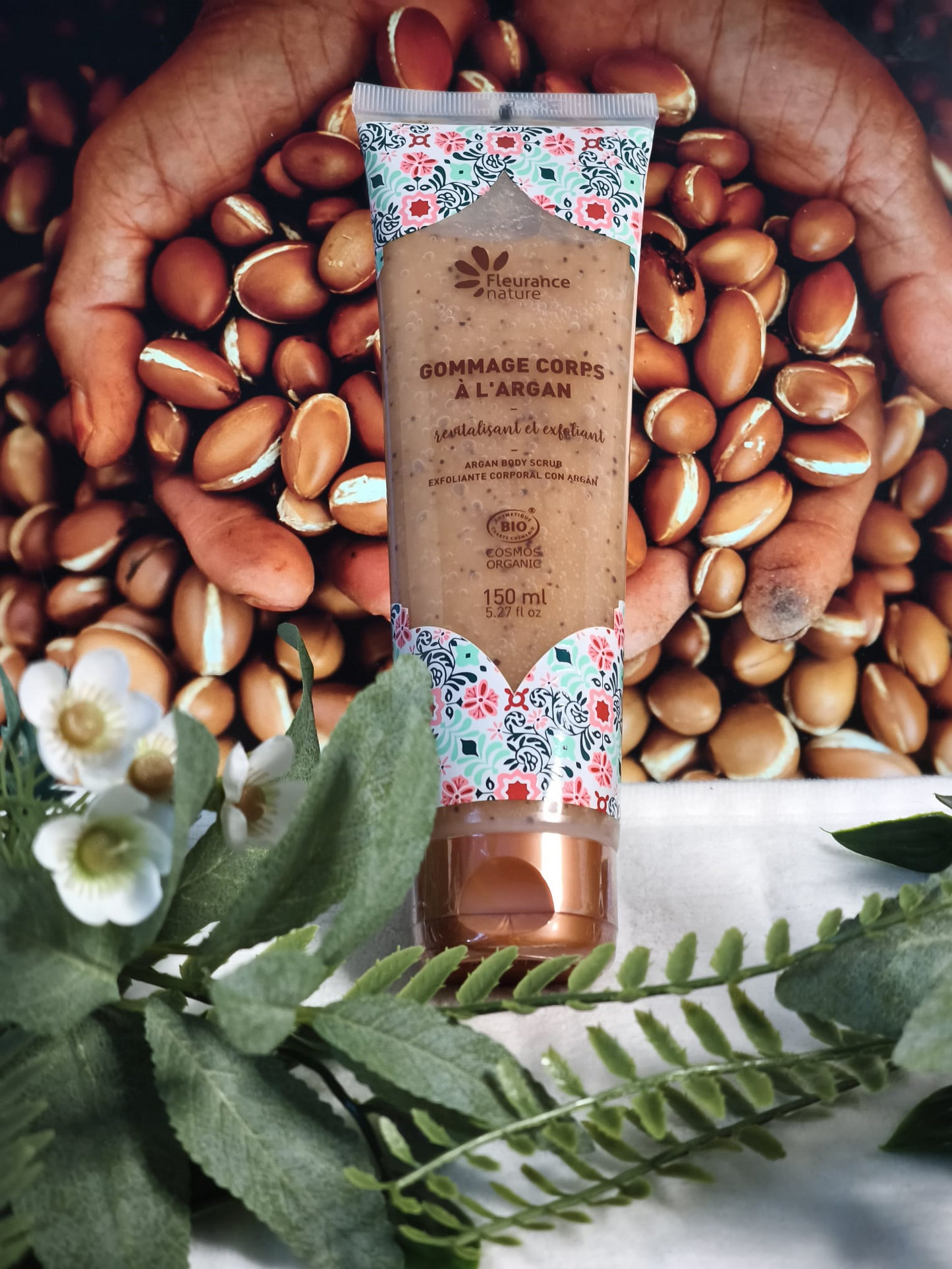 Gommage corps revitalisant a l'argan bio