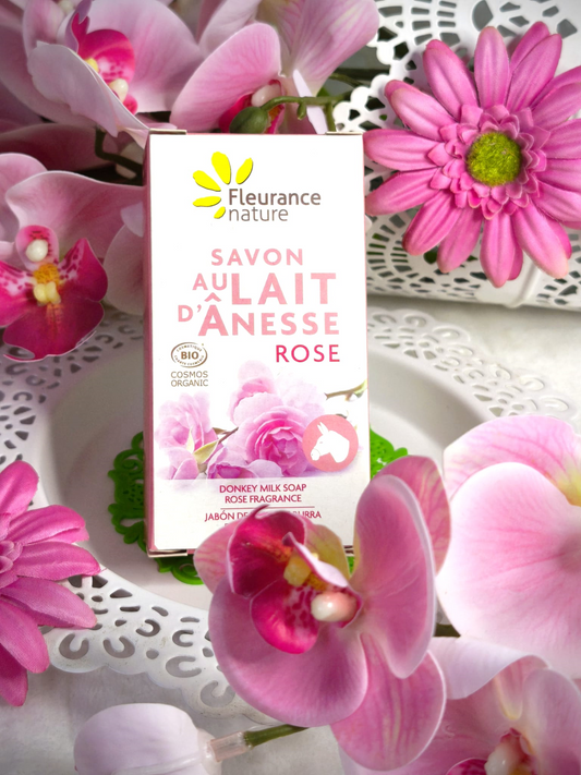 Savon lait anesse rose bio