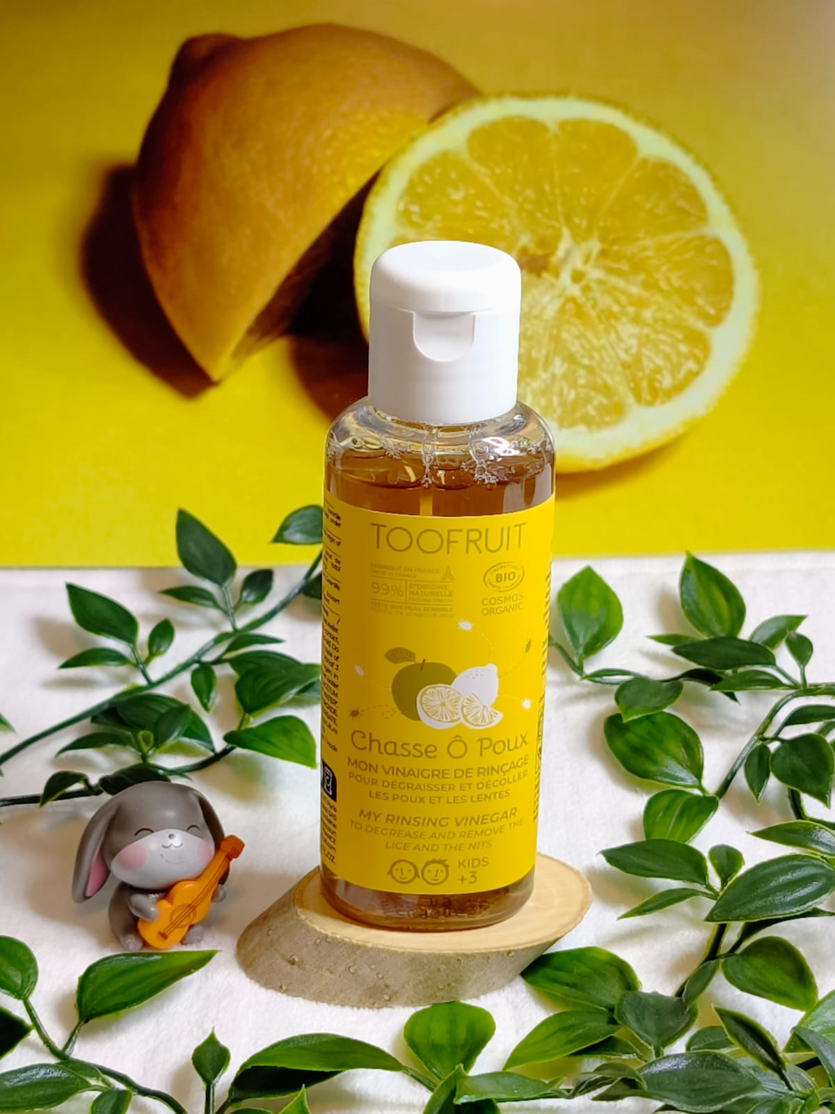 vinaigre de rinçage anti poux BIO Pomme - Citron